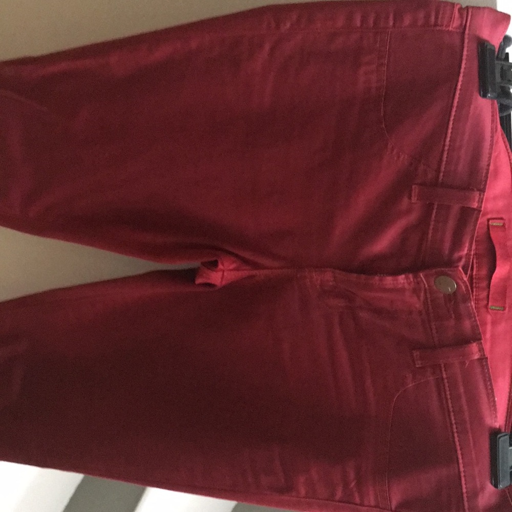 J Brand Bordeaux stretch legging waxed jeans